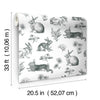 Bunny Toile Wallpaper Wallpaper York   