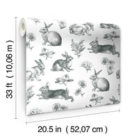 Bunny Toile Wallpaper Wallpaper York   