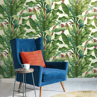 Banana Leaf Wallpaper Wallpaper Ashford House   