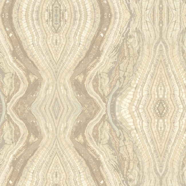 Kaleidoscope Wallpaper Wallpaper York Wallcoverings Double Roll Beige 