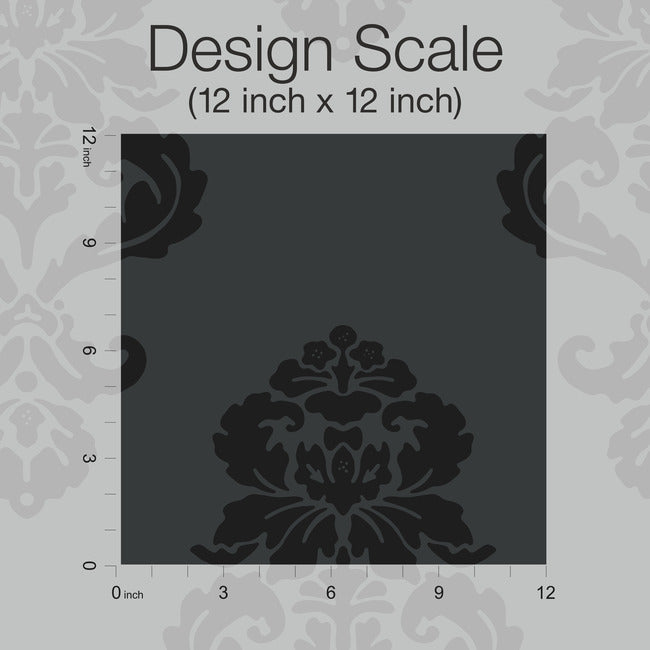 Graphic Damask Wallpaper Wallpaper York   