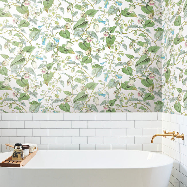 Moon Flower Wallpaper Wallpaper York Wallcoverings   