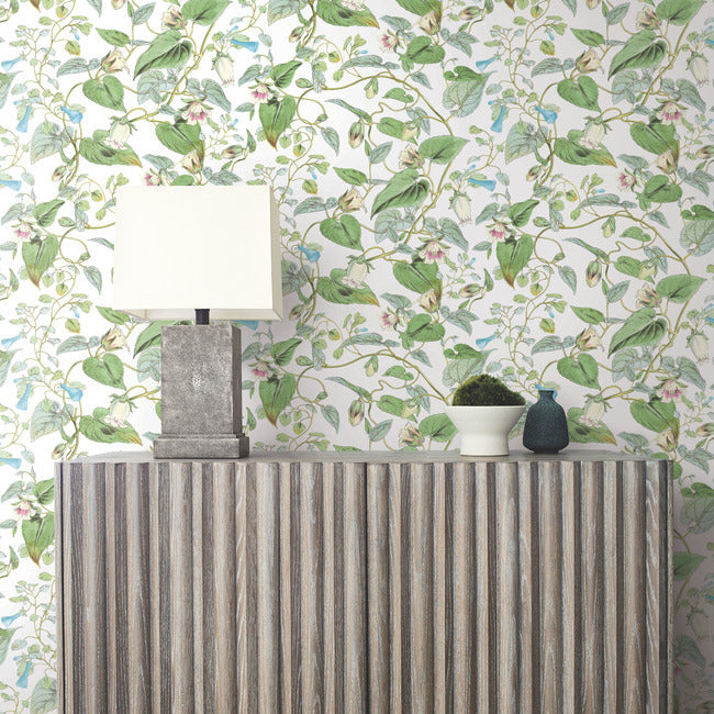 Moon Flower Wallpaper Wallpaper York Wallcoverings   