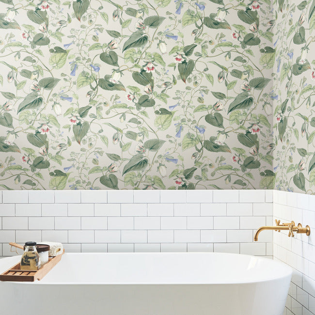 Moon Flower Wallpaper Wallpaper York Wallcoverings   