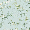 Blossom Branches Wallpaper Wallpaper York Wallcoverings Double Roll Spa Blue 