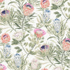 Protea Wallpaper Wallpaper York Wallcoverings Double Roll White/Fuchsia 