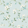 Dogwood Wallpaper Wallpaper York Wallcoverings Double Roll Light Blue 