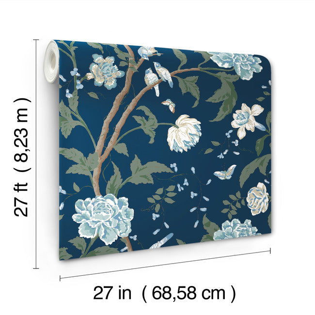 Teahouse Floral Wallpaper Wallpaper York Wallcoverings   