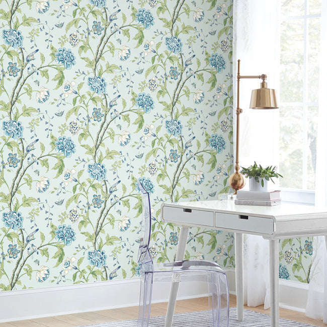 Teahouse Floral Wallpaper Wallpaper York Wallcoverings   