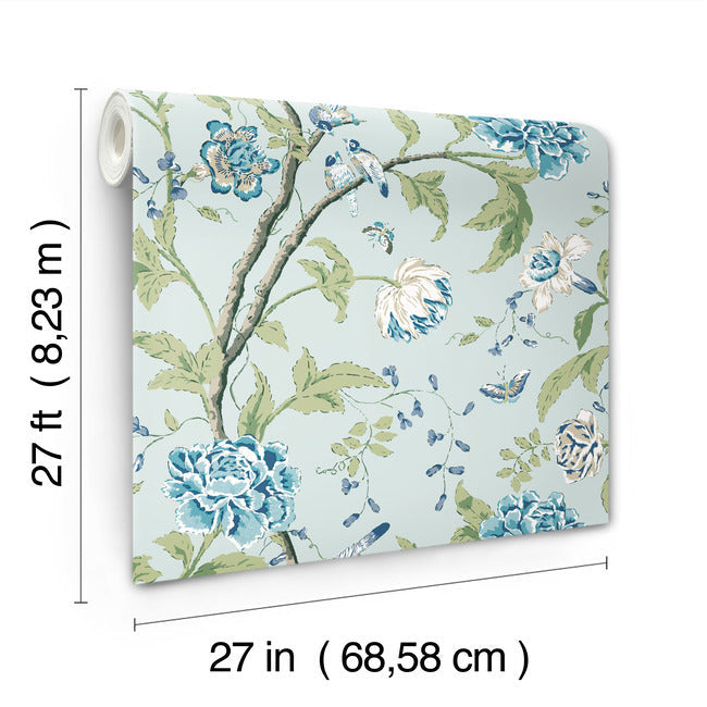 Teahouse Floral Wallpaper Wallpaper York Wallcoverings   