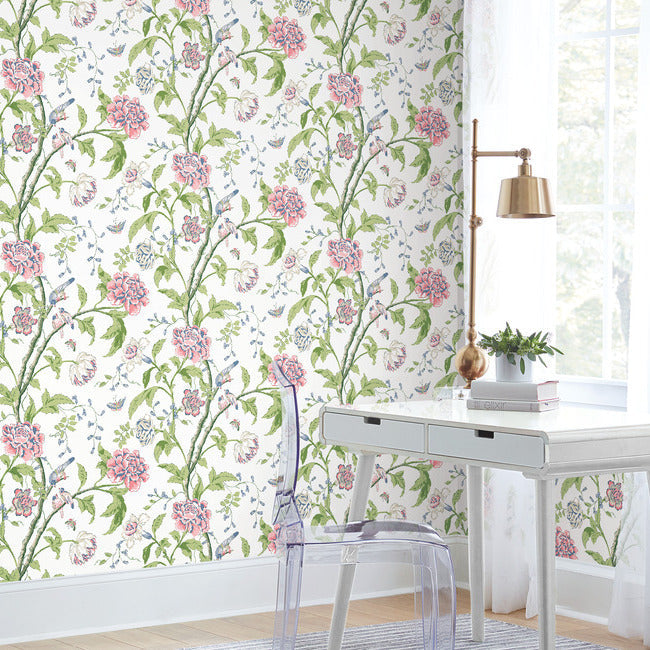 Teahouse Floral Wallpaper Wallpaper York Wallcoverings   