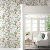 Teahouse Floral Wallpaper Wallpaper York Wallcoverings   