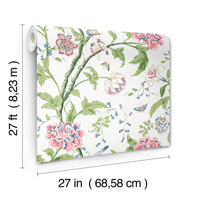 Teahouse Floral Wallpaper Wallpaper York Wallcoverings   