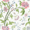 Teahouse Floral Wallpaper Wallpaper York Wallcoverings Double Roll White/Blush 