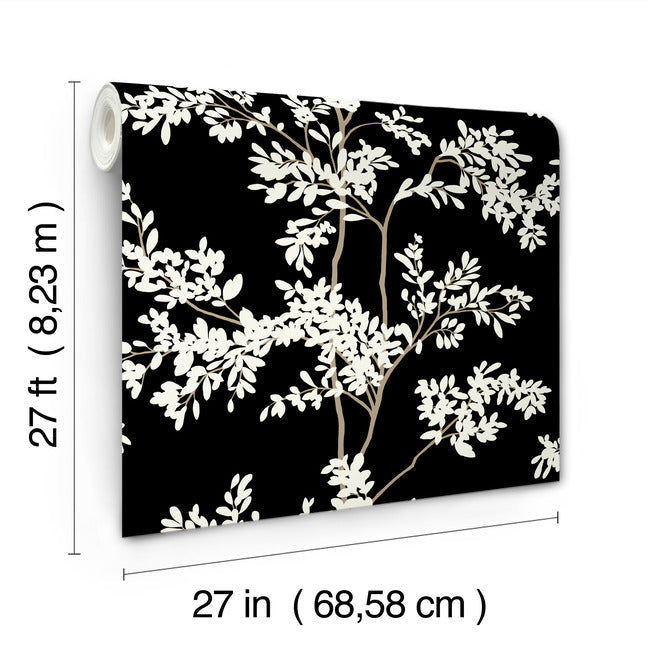 Lunaria Silhouette Wallpaper Wallpaper York Wallcoverings   