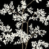 Lunaria Silhouette Wallpaper Wallpaper York Wallcoverings Double Roll Black/White 