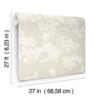 Lunaria Silhouette Wallpaper Wallpaper York Wallcoverings   