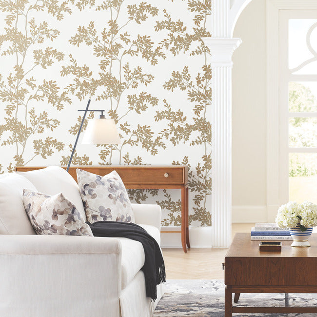 Lunaria Silhouette Wallpaper Wallpaper York Wallcoverings   