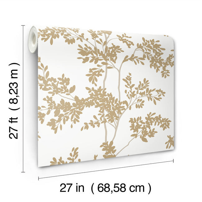 Lunaria Silhouette Wallpaper Wallpaper York Wallcoverings   