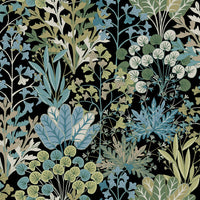 Forest Floor Wallpaper Wallpaper York Wallcoverings Double Roll Black 