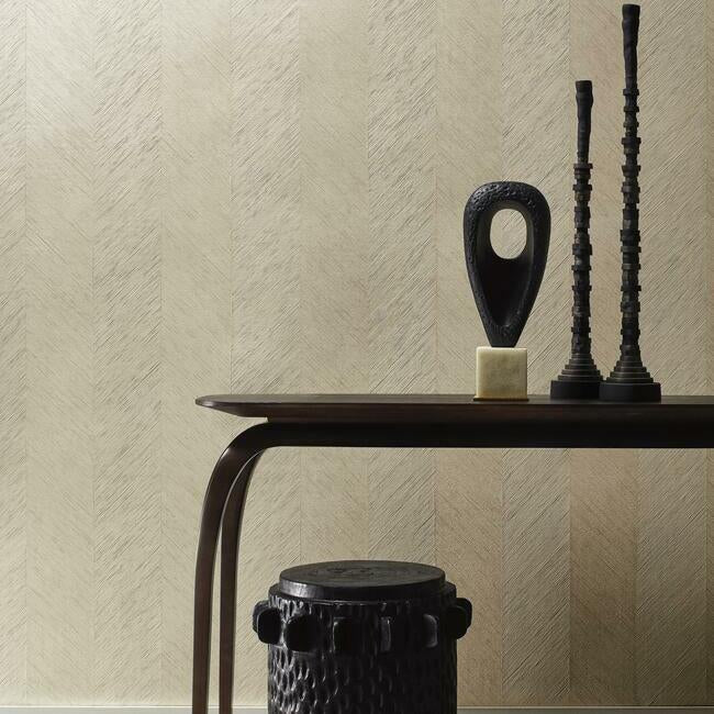 Metallic Chevron Wallpaper Wallpaper Antonina Vella   