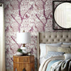 Peacock Block Print Wallpaper Wallpaper Antonina Vella   