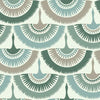 Feather & Fringe Wallpaper Wallpaper Antonina Vella Double Roll Greens 