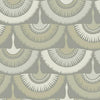 Feather & Fringe Wallpaper Wallpaper Antonina Vella Double Roll Grey 