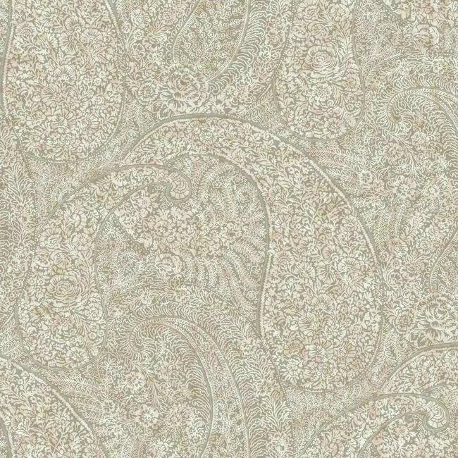 Kashmir Dreams Paisley Wallpaper Wallpaper Antonina Vella Double Roll Neutral Blush 