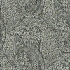 Kashmir Dreams Paisley Wallpaper Wallpaper Antonina Vella Double Roll Black 