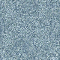 Kashmir Dreams Paisley Wallpaper Wallpaper Antonina Vella Double Roll Blue 