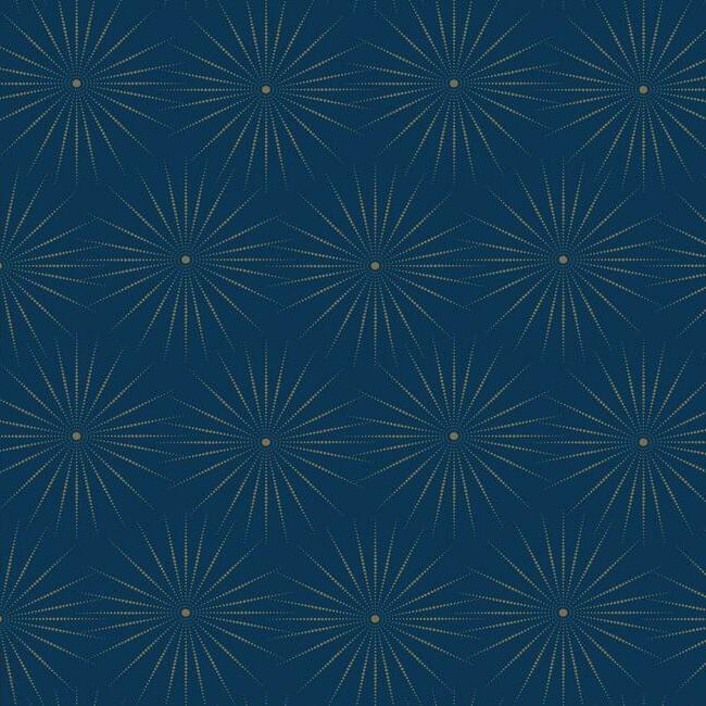 Starlight Wallpaper Wallpaper Antonina Vella Double Roll Cobalt/Gold 