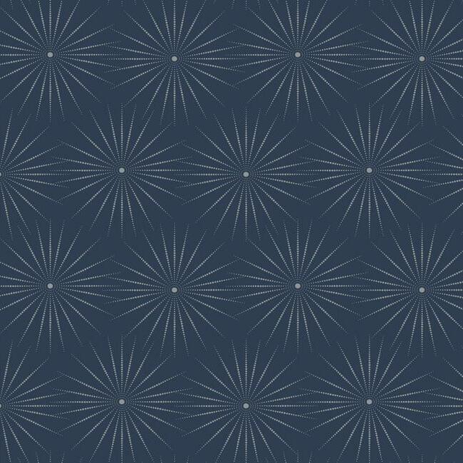 Starlight Wallpaper Wallpaper Antonina Vella Double Roll Navy/Silver 