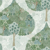 Mystic Forest Wallpaper Wallpaper Antonina Vella Double Roll Green/Teal 