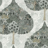 Mystic Forest Wallpaper Wallpaper Antonina Vella Double Roll Black 