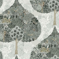 Mystic Forest Wallpaper Wallpaper Antonina Vella Double Roll Black 