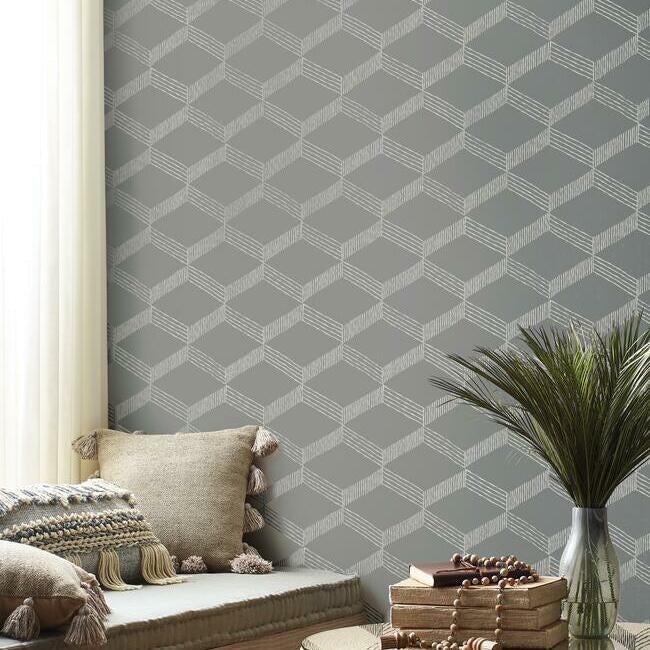 Palisades Paperweave Wallpaper Wallpaper Antonina Vella   