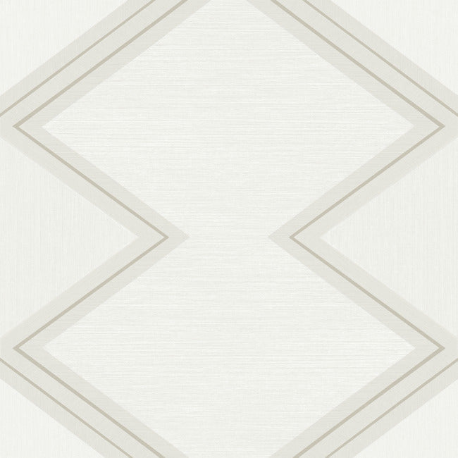 Diamond Twist Wallpaper Wallpaper York Double Roll Ivory/Linen 