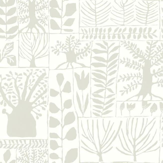Primitive Trees Wallpaper Wallpaper York Double Roll Neutral 
