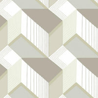 Graphic Geo Blocks Wallpaper Wallpaper York Double Roll Neutral 