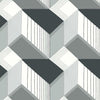 Graphic Geo Blocks Wallpaper Wallpaper York Double Roll Black/White 