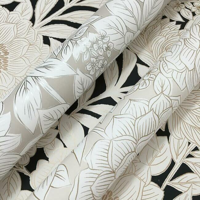 Wood Block Blooms Wallpaper Wallpaper York   