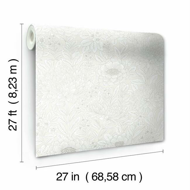 Wood Block Blooms Wallpaper Wallpaper York   