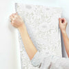 Wood Block Blooms Wallpaper Wallpaper York   