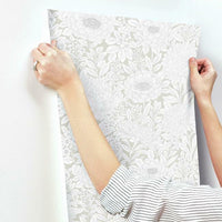Wood Block Blooms Wallpaper Wallpaper York   