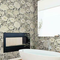 Wood Block Blooms Wallpaper Wallpaper York   