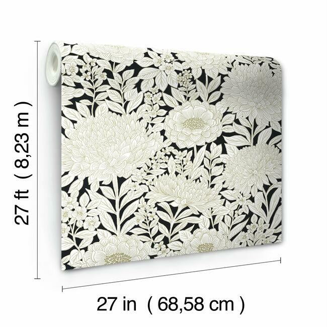 Wood Block Blooms Wallpaper Wallpaper York   