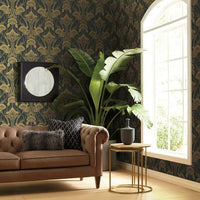 Nouveau Damask Wallpaper Wallpaper Antonina Vella   