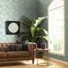 Nouveau Damask Wallpaper Wallpaper Antonina Vella   
