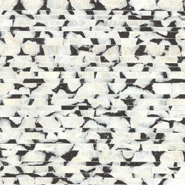 Capiz Offering Wallpaper Wallpaper Carol Benson-Cobb Yard Black/White 